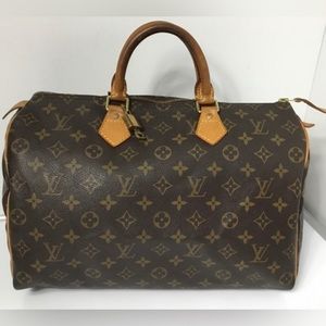 100% auth Louis Vuitton Monogram Speedy 35